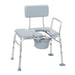Padded Seat Transfer Bench with Commode Opening - Elvoros