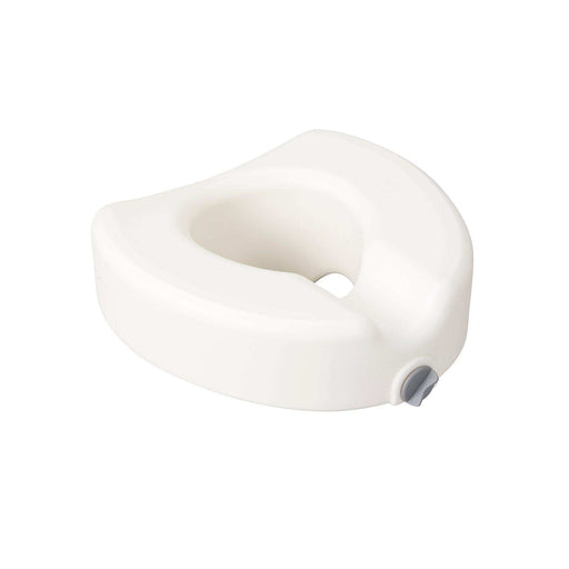 Premium Plastic Raised Toilet Seat with Lock, Elongated - Elvoros