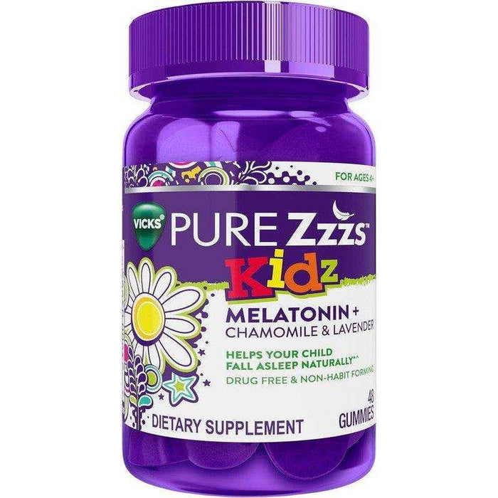 Pure Zzzs Pure Kids Melatonin Gummies - 48 Count - Elvoros