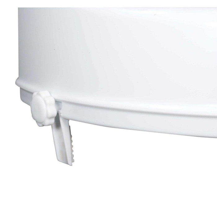 Raised Toilet Seat with Lock and Lid, Standard Seat, 4" - Elvoros