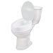 Raised Toilet Seat with Lock and Lid, Standard Seat, 4" - Elvoros