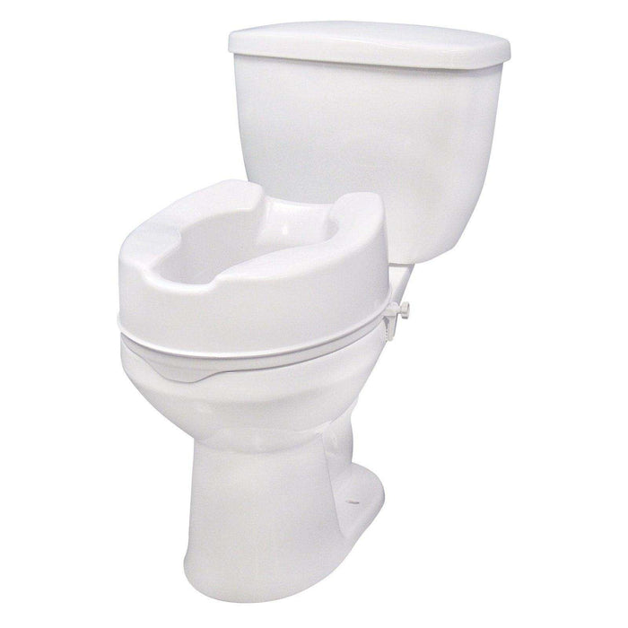 Raised Toilet Seat with Lock, Standard Seat - Elvoros