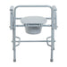 Steel Drop Arm Bedside Commode with Padded Arms - Elvoros