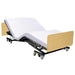 Ultra Low Electric Homecare Hospital Bed and Memory Foam Mattress - Expandable Width - Elvoros
