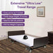 Ultra Low Electric Homecare Hospital Bed and Memory Foam Mattress - Expandable Width - Elvoros