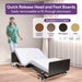 Ultra Low Electric Homecare Hospital Bed and Memory Foam Mattress - Expandable Width - Elvoros