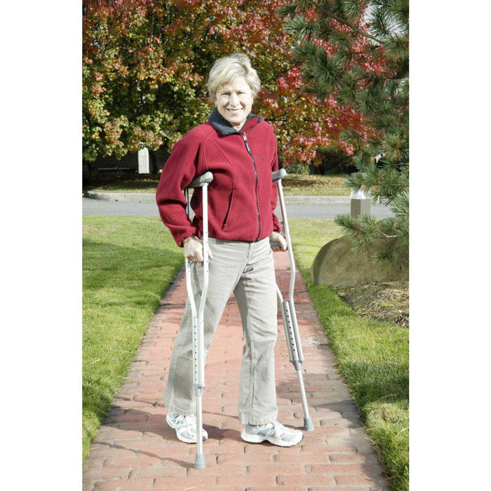 Walking Crutches with Underarm Pad and Handgrip - Elvoros
